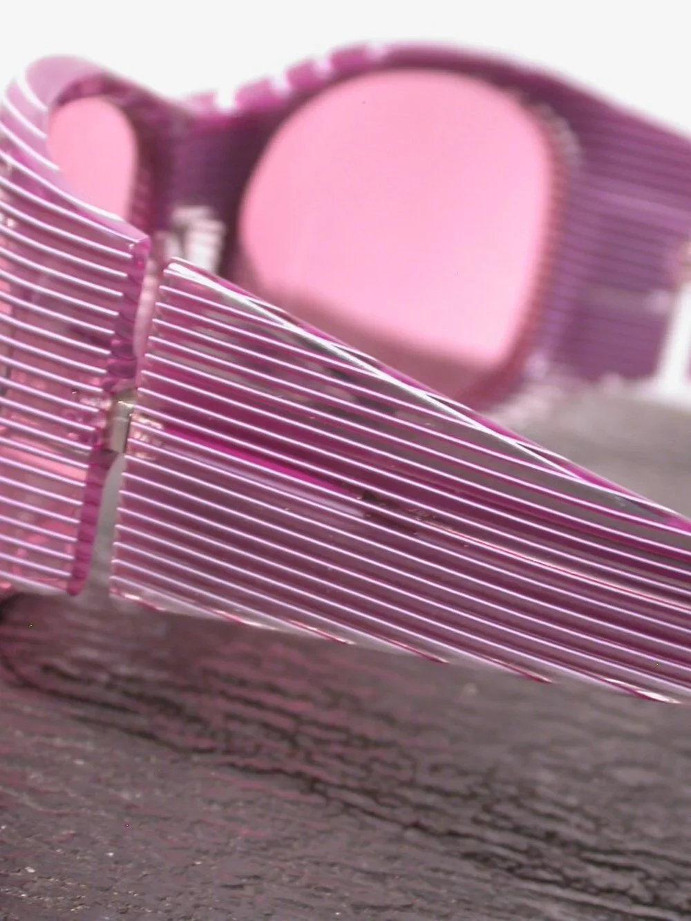 Vintage Alain Mikli Purple Stripe Sunglasses Made in France FRAME ONLY